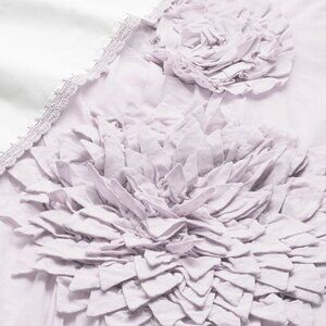 Restoration Hardware: Washed Appliquéd Fleur Curtain Panels (2): Lilac